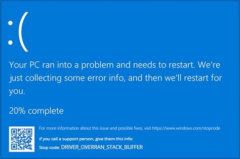 smart card windows 10 driver overran stack|overran stack buffer bsod error.